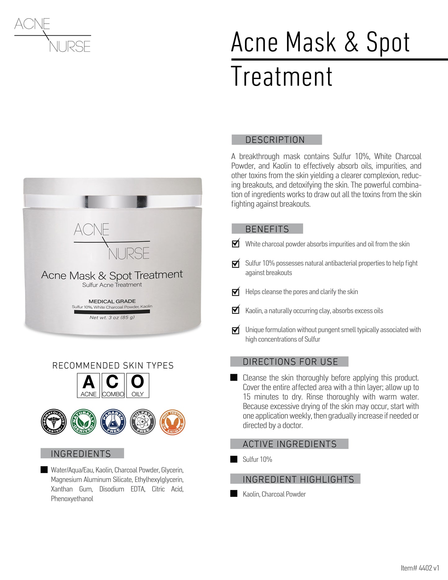 Acne Mask & Spot Treatment