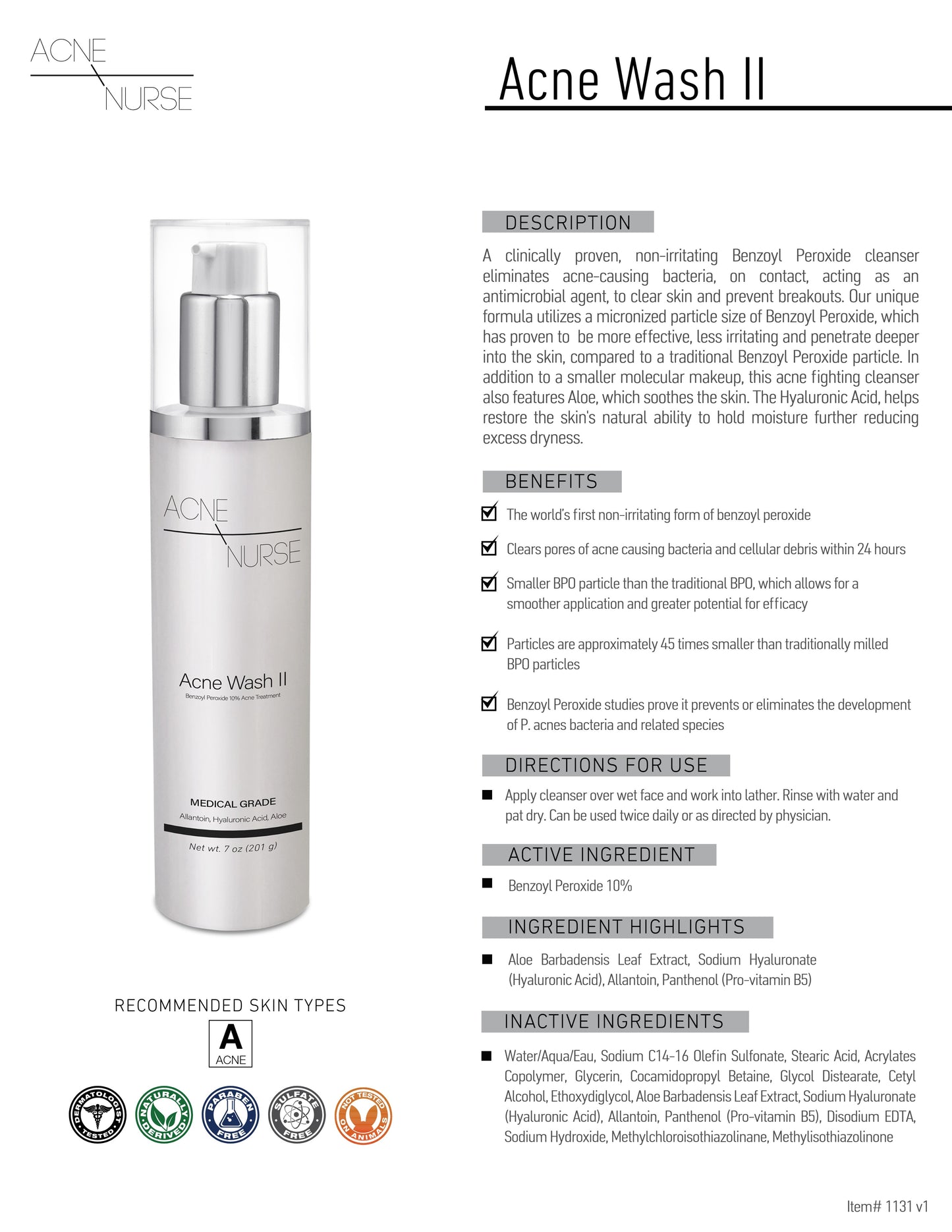 Acne Wash 2