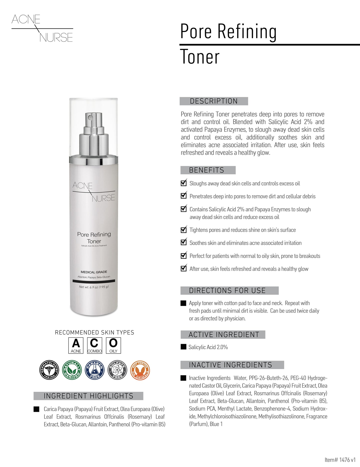 Pore Refining Toner