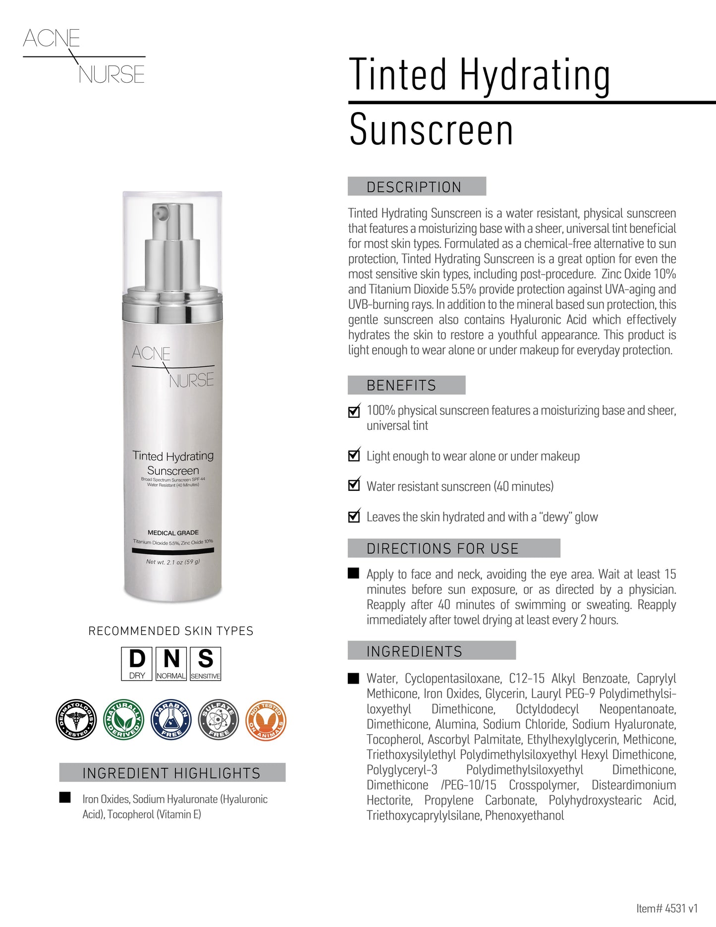 Tinted Hydrating SPF